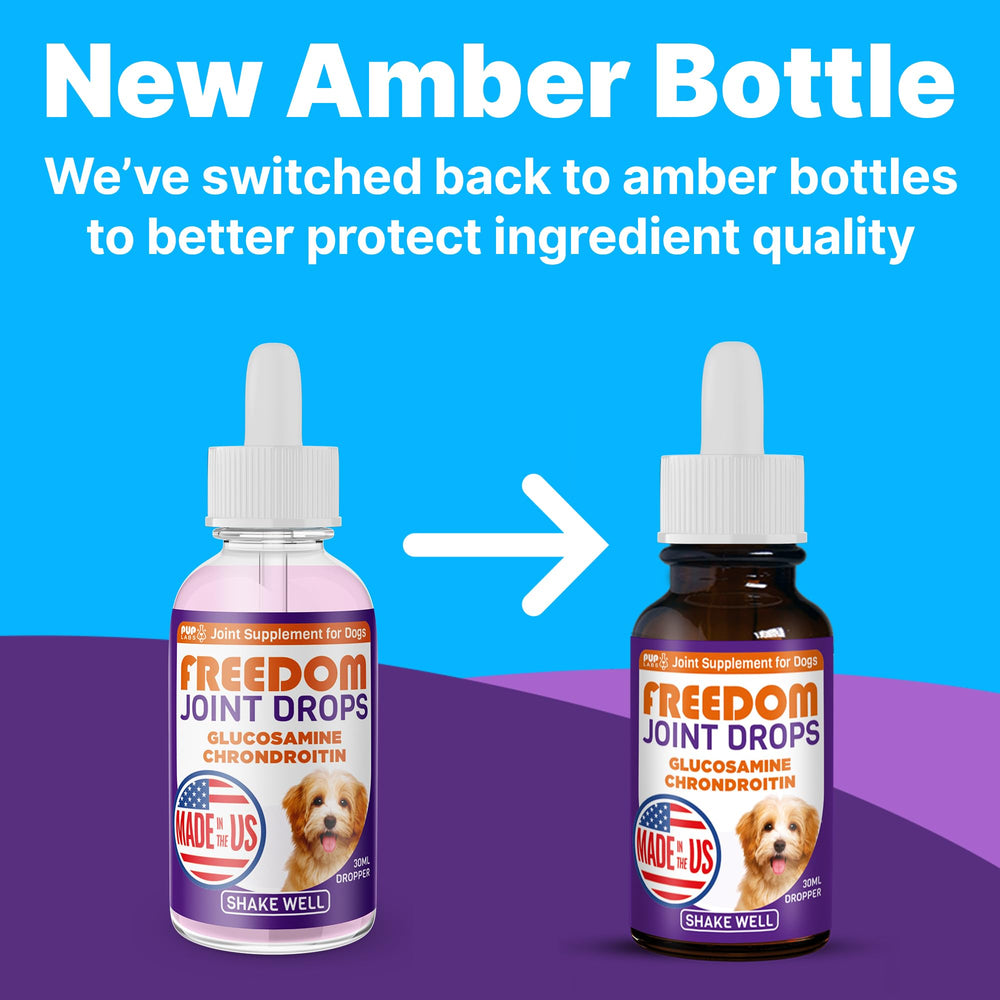Pup Labs Freedom Joint Drops dropper for precise dosing in dogs