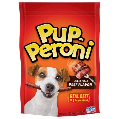 Pup-Peroni beef dog snacks pack-4 hero highlights real beef flavor ideal for training rewards