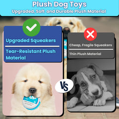 PUP6 plush stuffed chew toy designed for cuddling and training rewards.