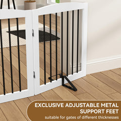 PUPETPO Support Feet adjustable groove highlights customizable fit for different gate thicknesses.