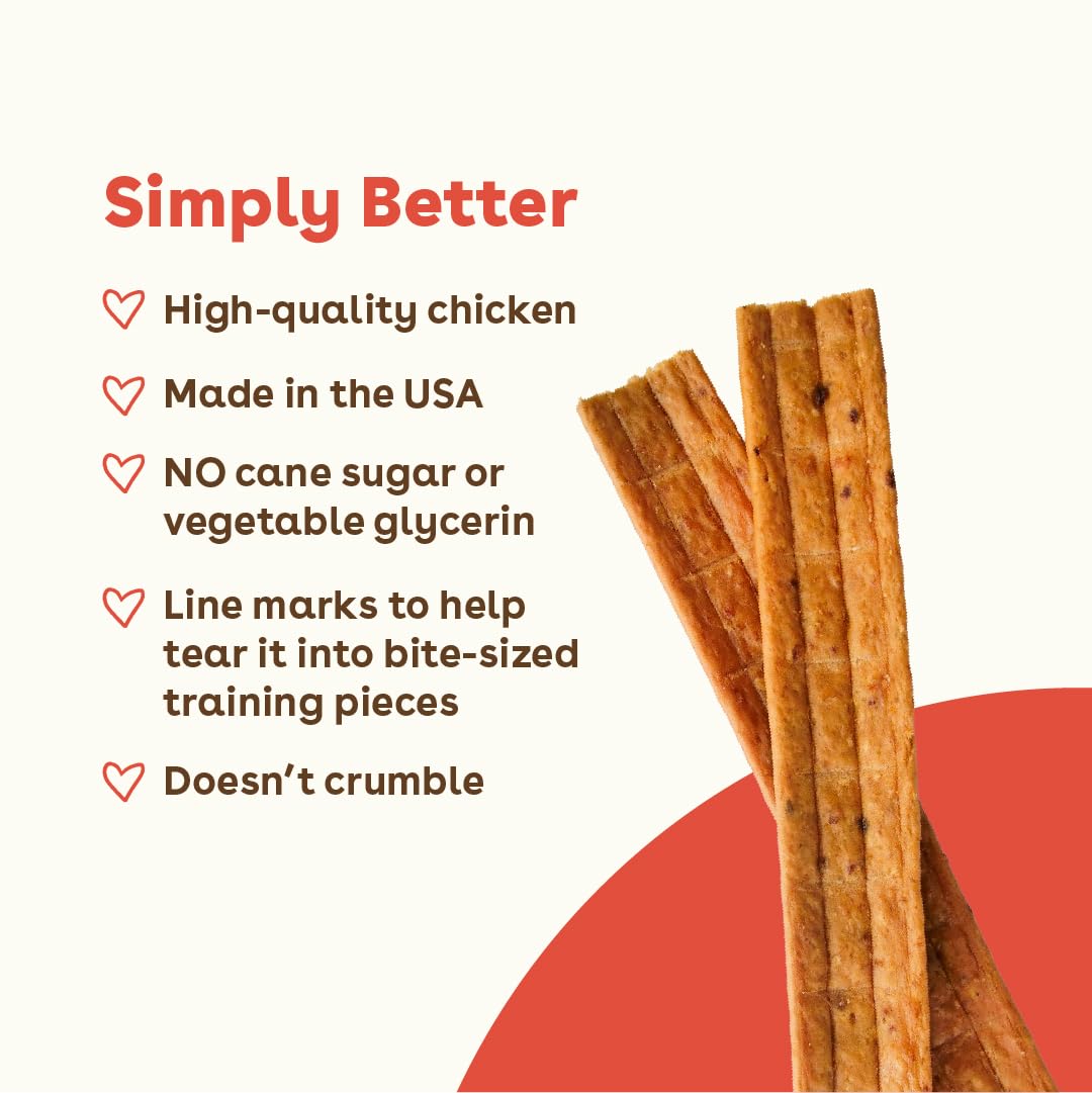 Pupford Chicken Jerky USA-made label highlighting quality and local manufacturing.