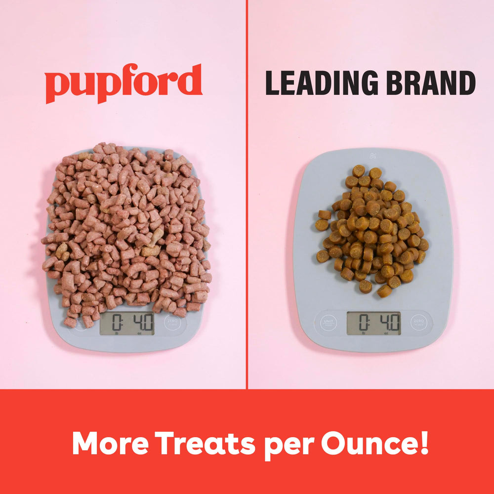 Pupford Freeze Dried Treats mess-free pouch for clean snacking