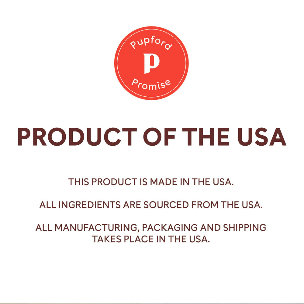 Pupford small-breed banana-chip treats designed for portion control and training.