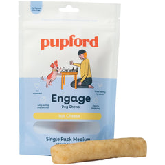Pupford Yak Chews medium-pack front view showing a long-lasting dog chew.