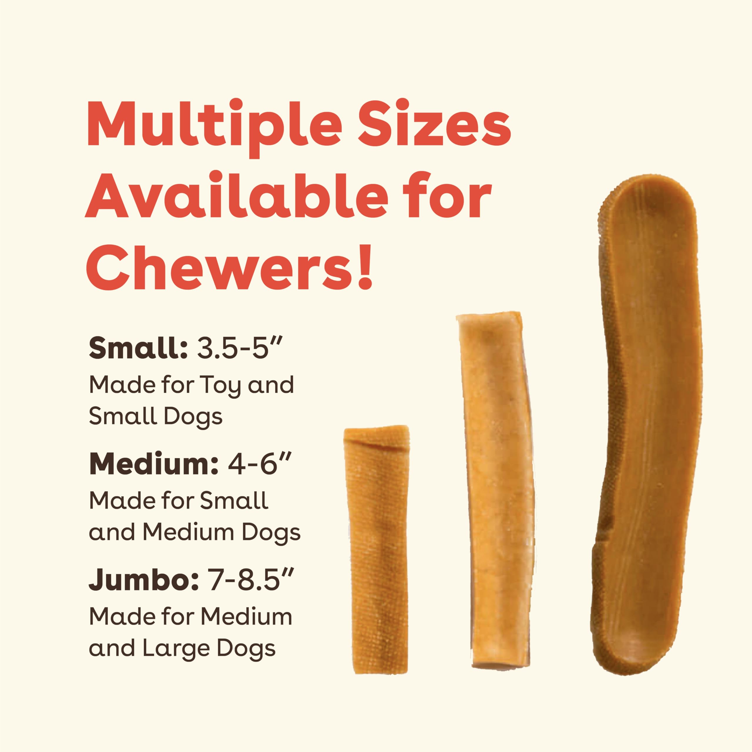 Pupford Yak Cheese Chews suitable sizes small medium large dogs