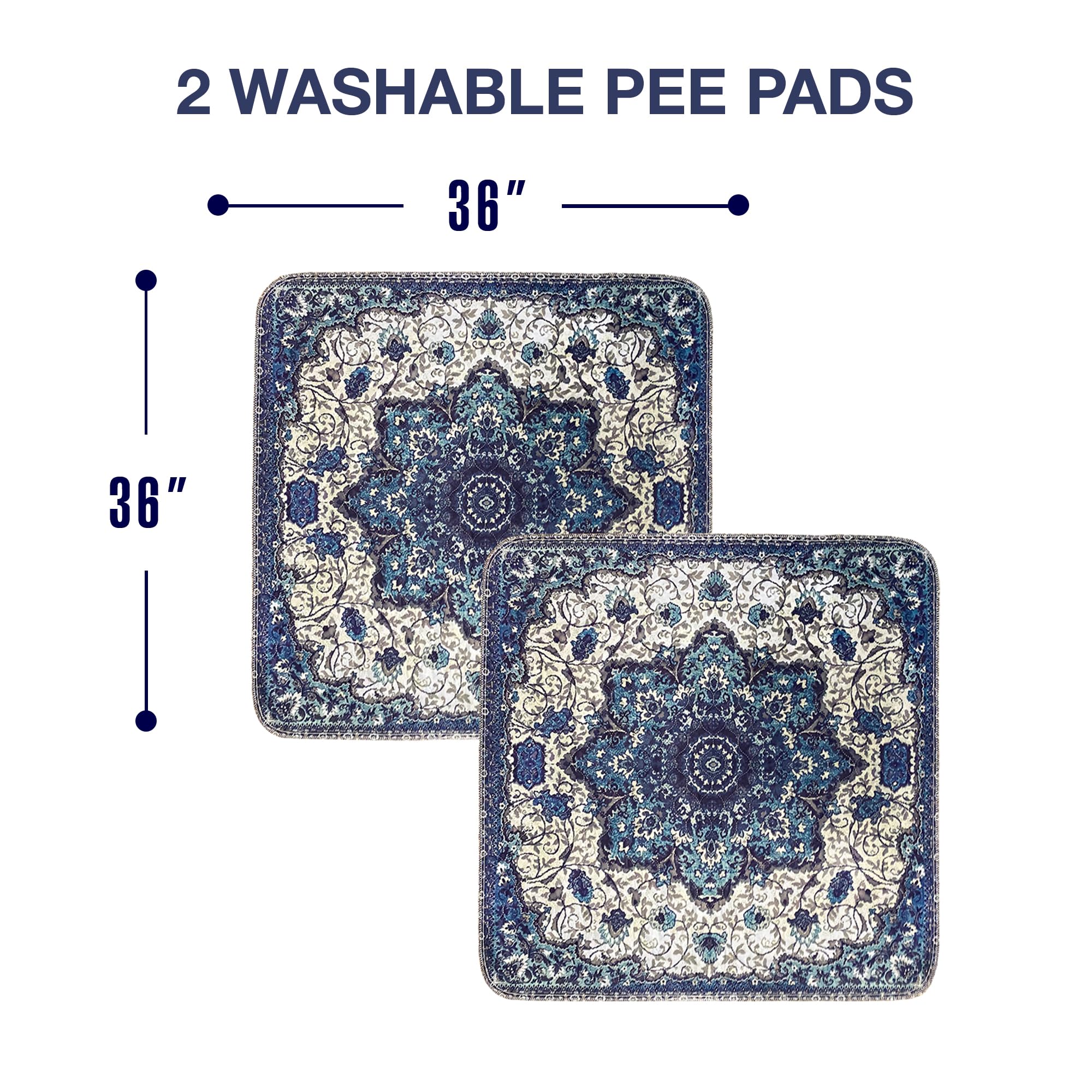 PUPIBOO multipet-use pads suit dogs and cats for litter training and accidents.