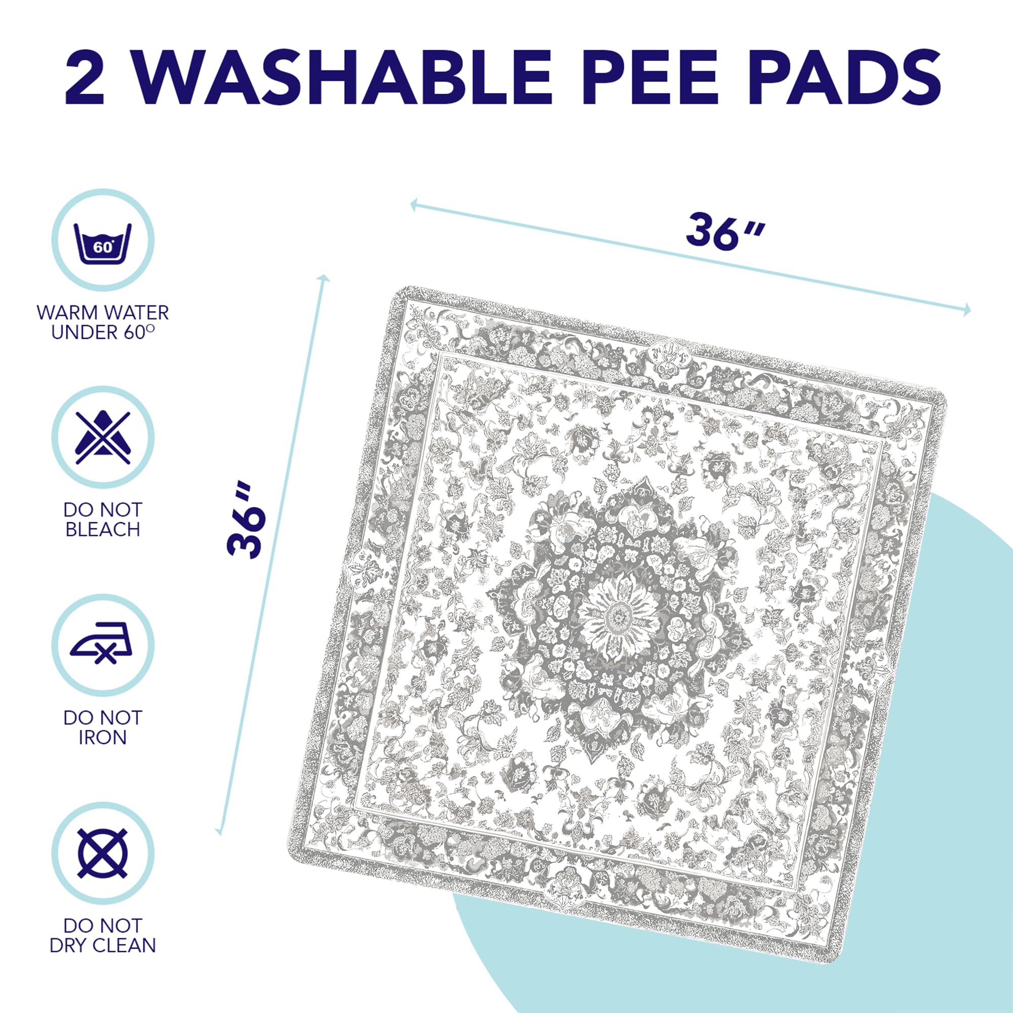 PUPIBOO pads available in various colors and patterns to match decor