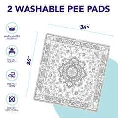 PUPIBOO pads available in various colors and patterns to match decor