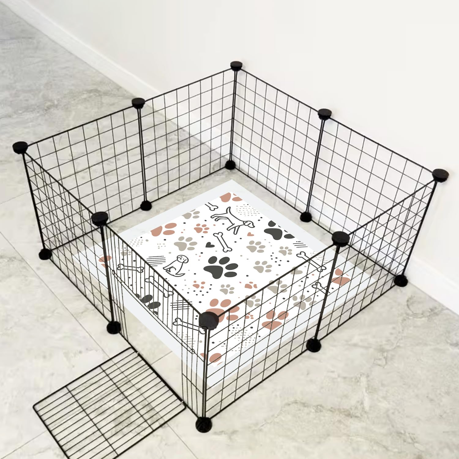PUPIBOO crate-friendly pad doubles as a cozy resting mat.