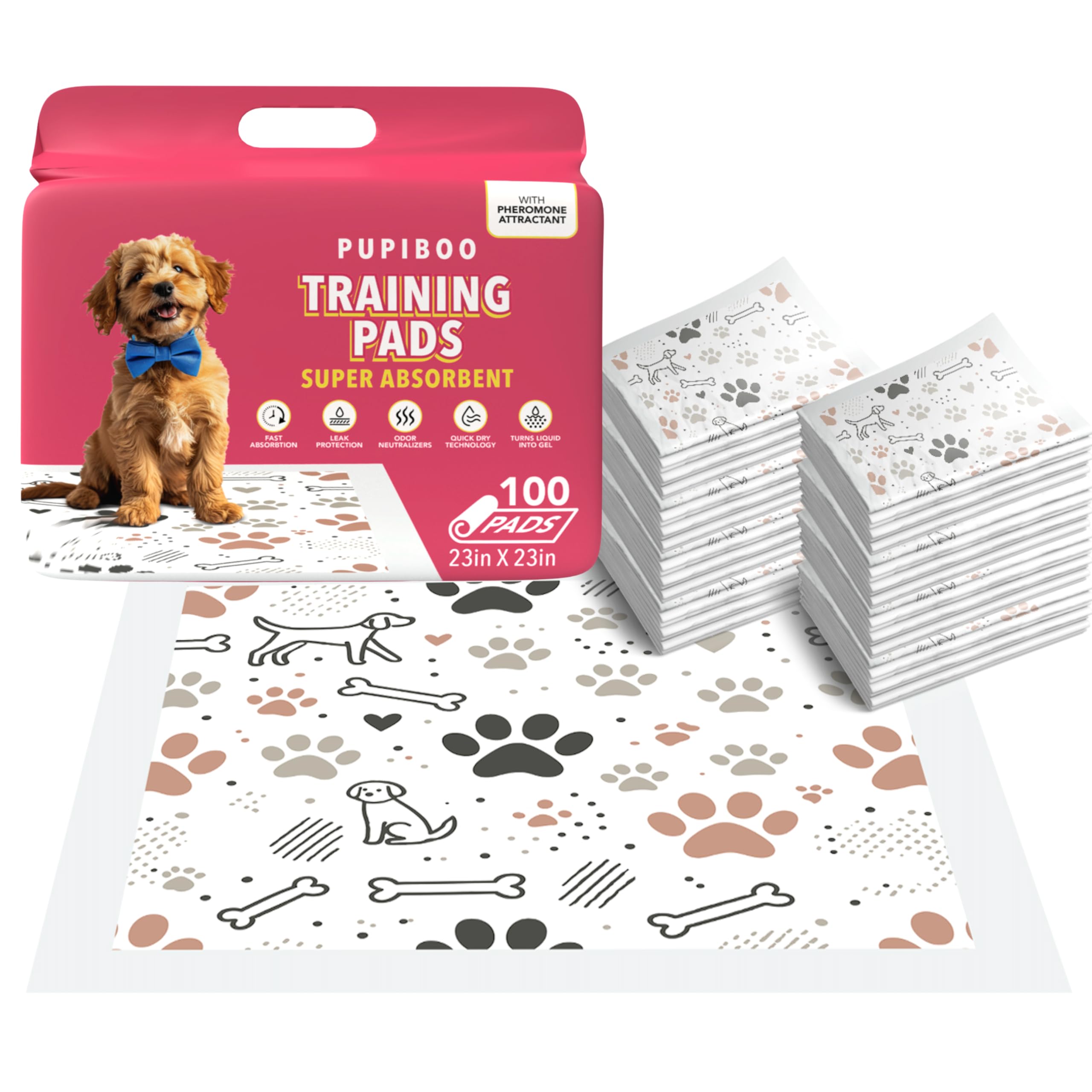 PUPIBOO non-slip back keeps pad securely in place during playtime and rest.