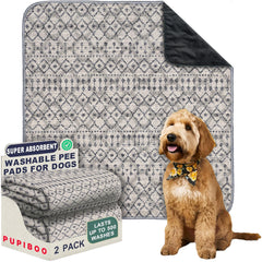 PUPIBOO washable pee pad showing waterproof coating for leak protection