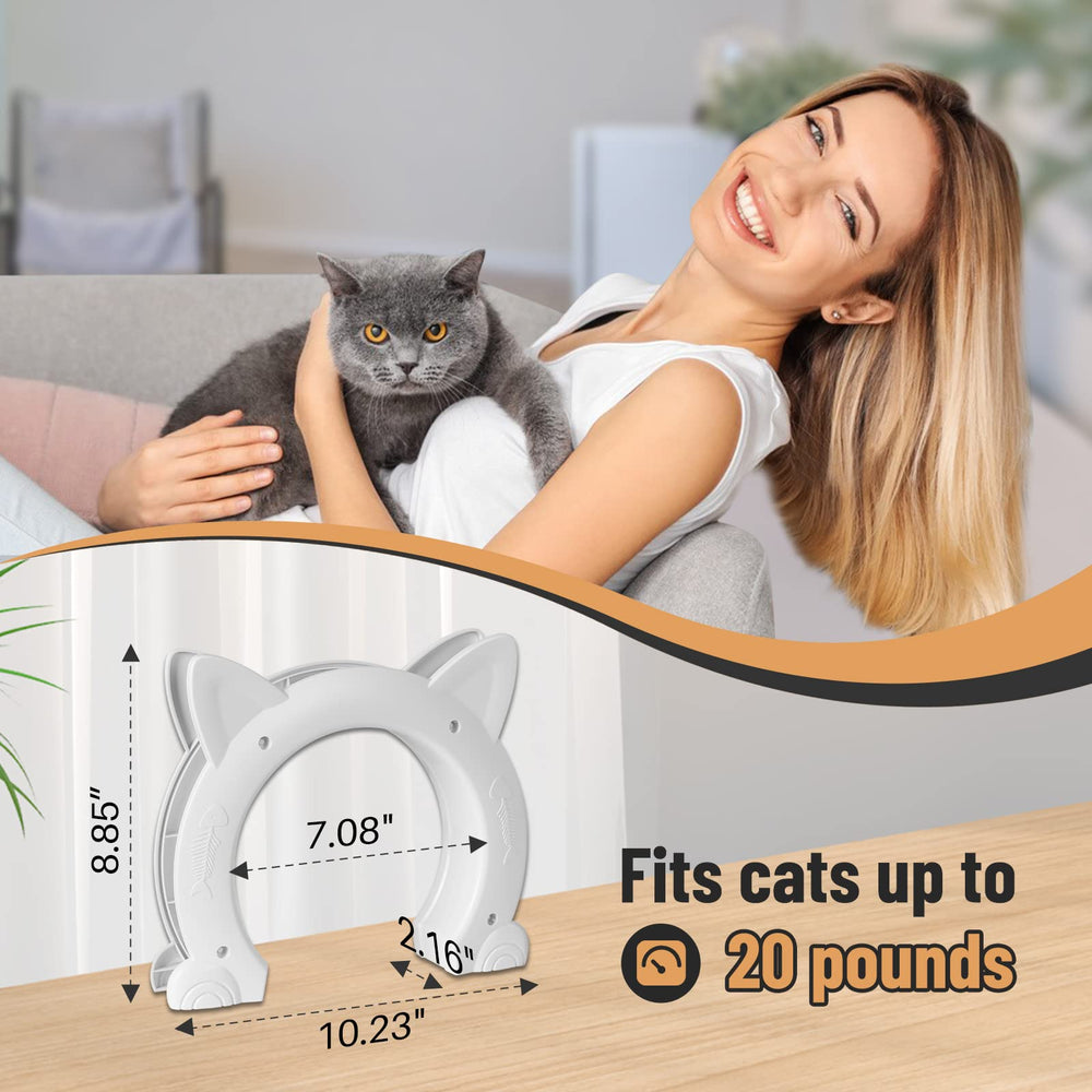 PUPIHOM pass-through opening illustrating roomy space for cats