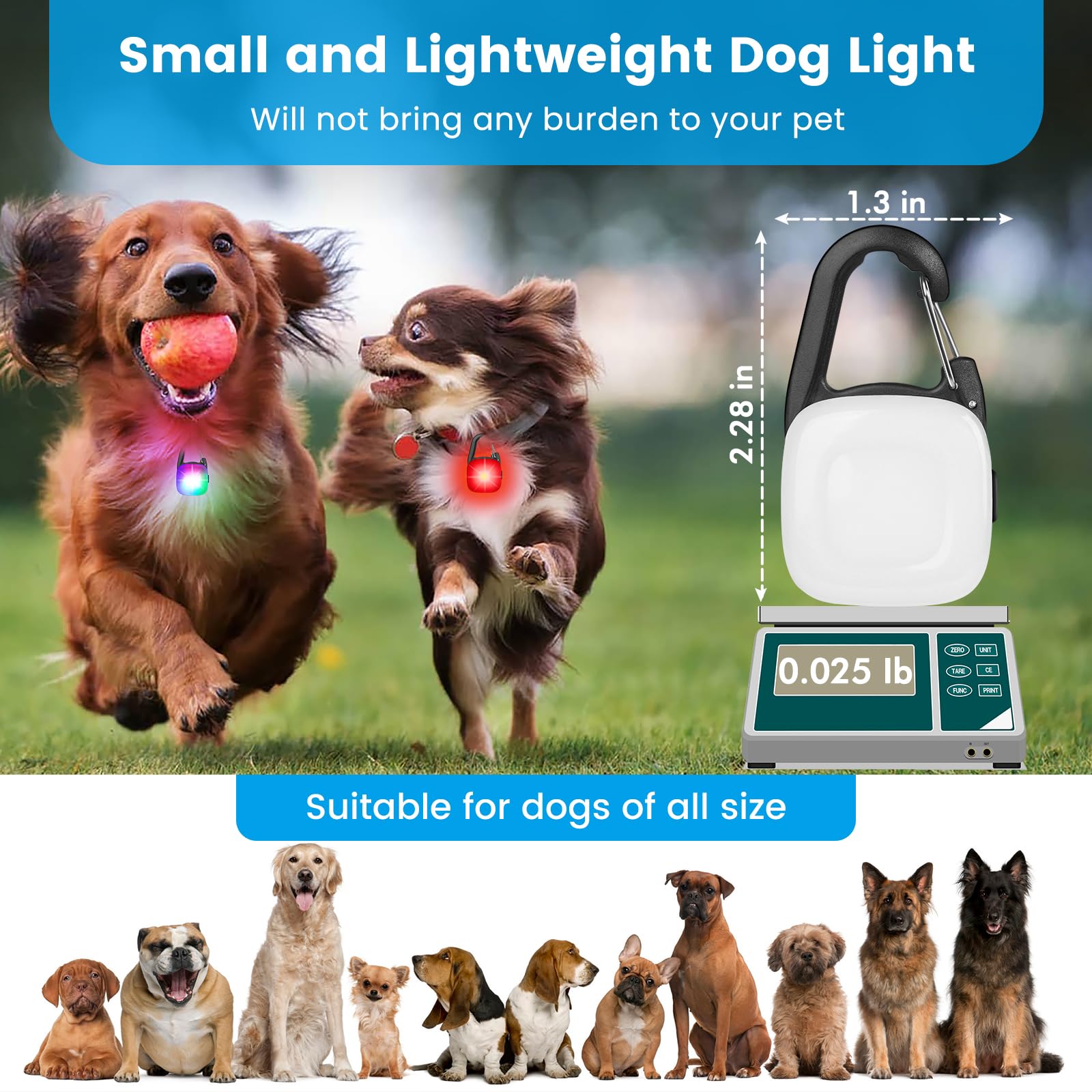 PUPKOLI night-walking light supports visibility up to 100 meters.