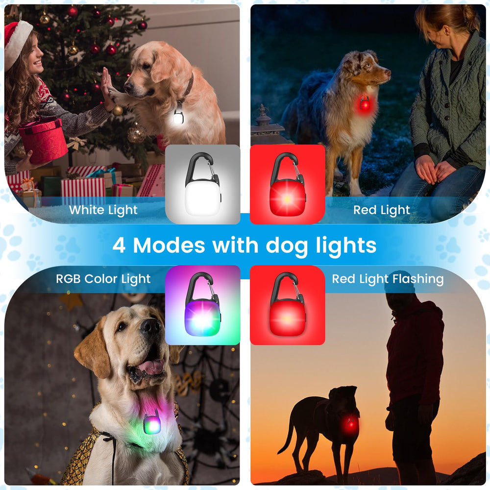 PUPKOLI rechargeable dog light with USB charging for quick power on-the-go.