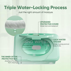 PUPMATE pet wipes thick, triple-layer cloth cleaning a muddy paw.