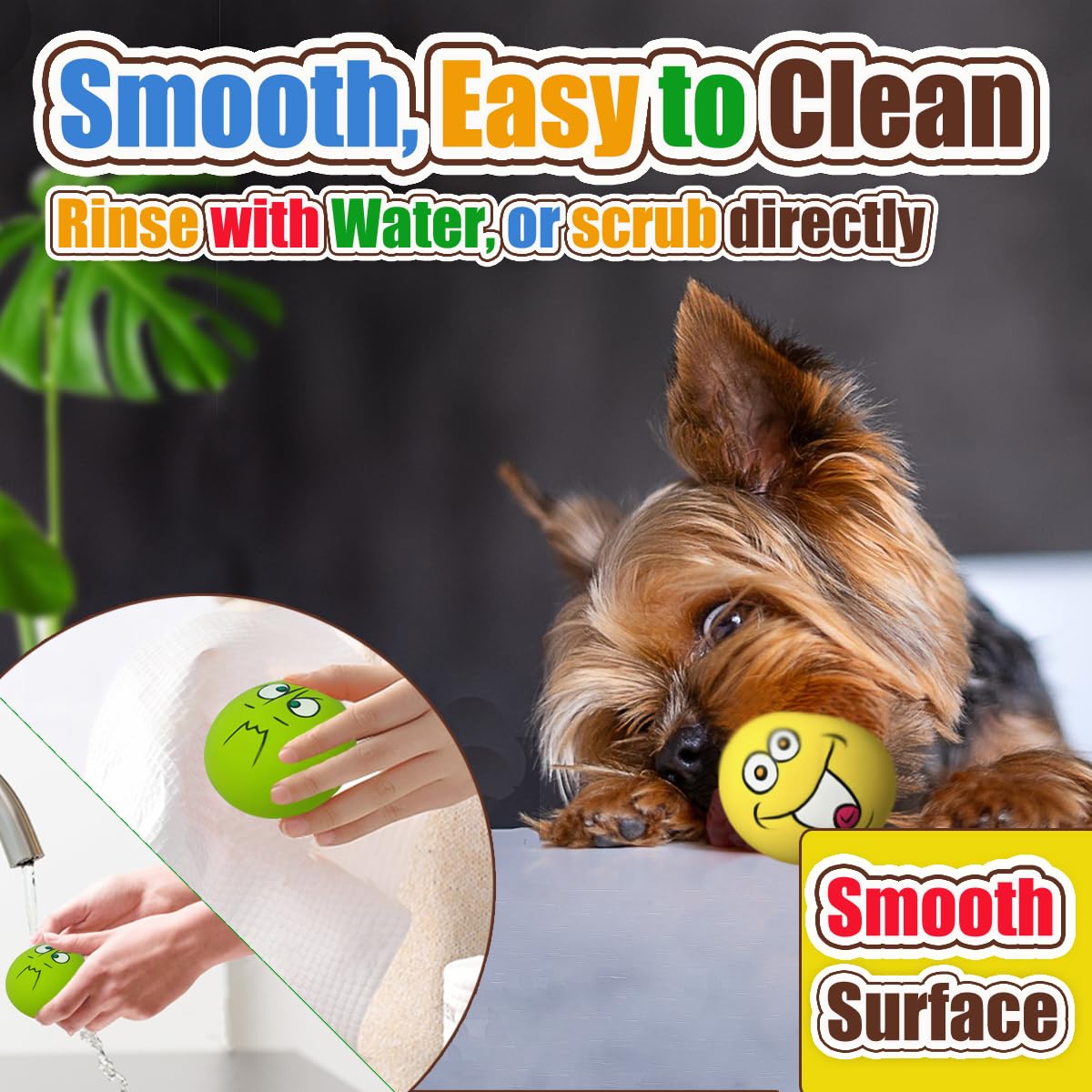 PUPATTIC easy-clean latex surface shown for quick maintenance