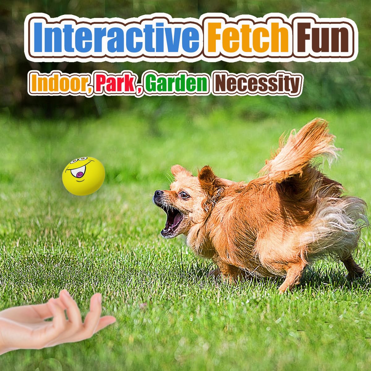 PUPATTIC toy emits gentle squeak to attract dogs during play