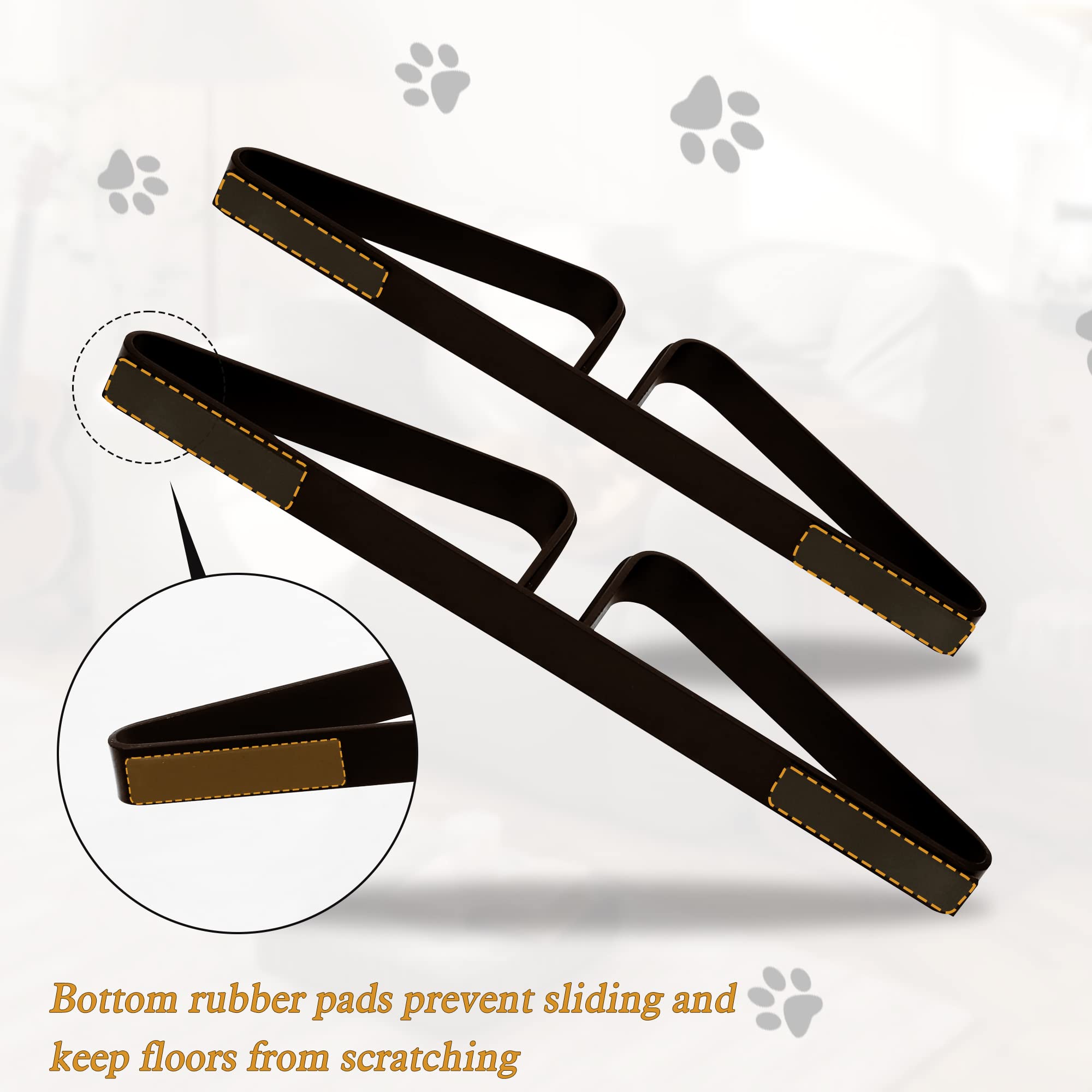 PUPETPO anti-slip pads protect floors while stabilizing the gate