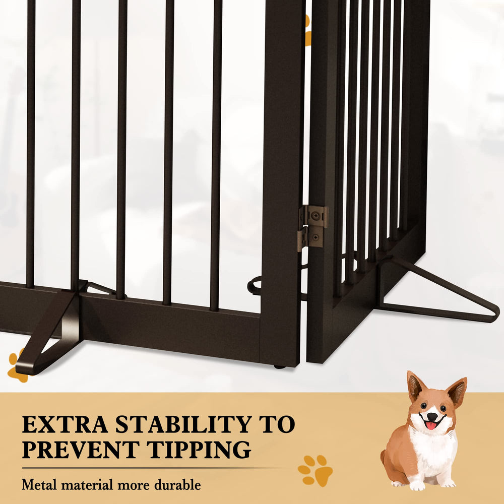 PUPETPO dark brown finish complements wooden gates