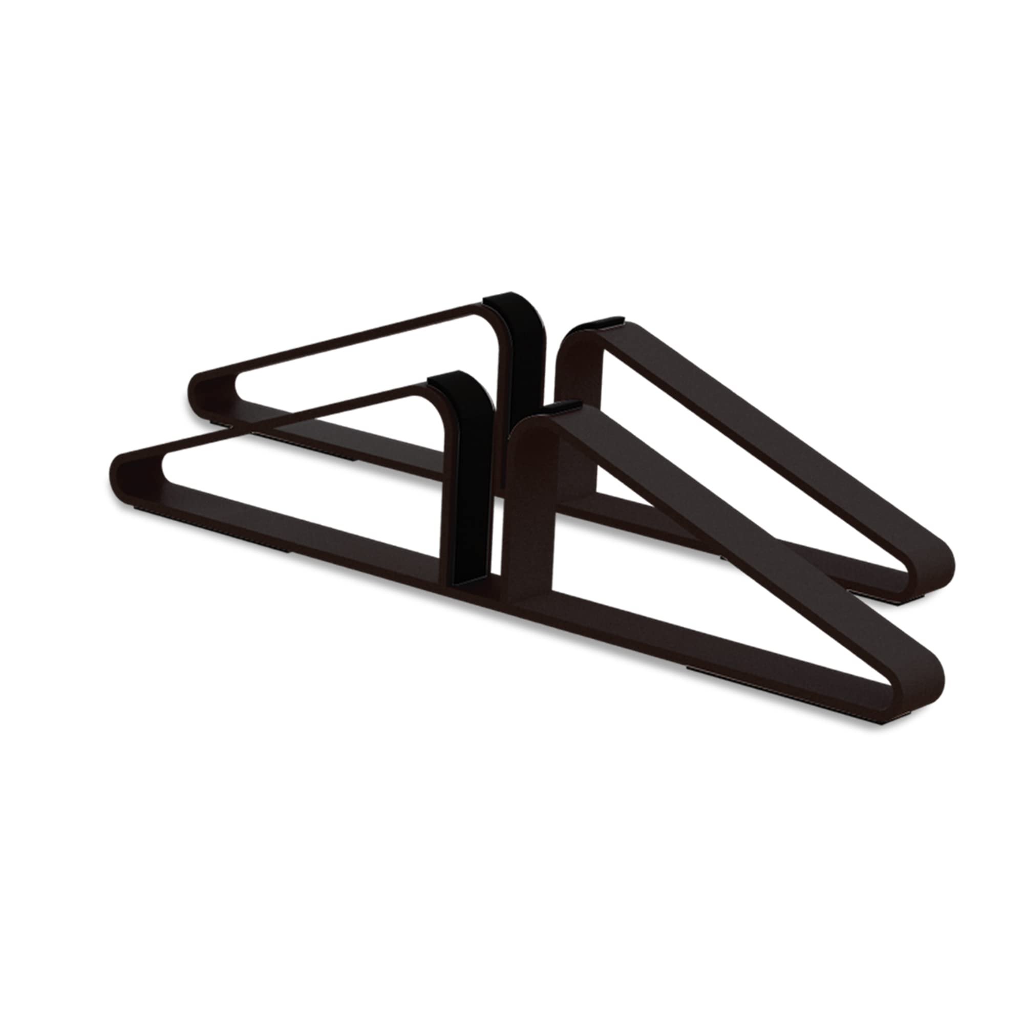 PUPETPO freestanding gate feet dark brown provide sturdy support