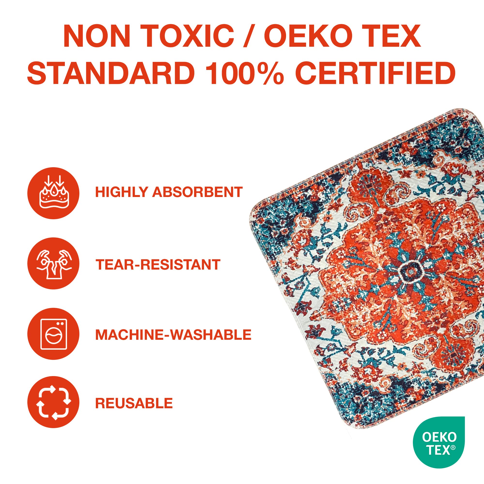 PUPIBOO 500+ washes durability keeps pad usable through years of training.