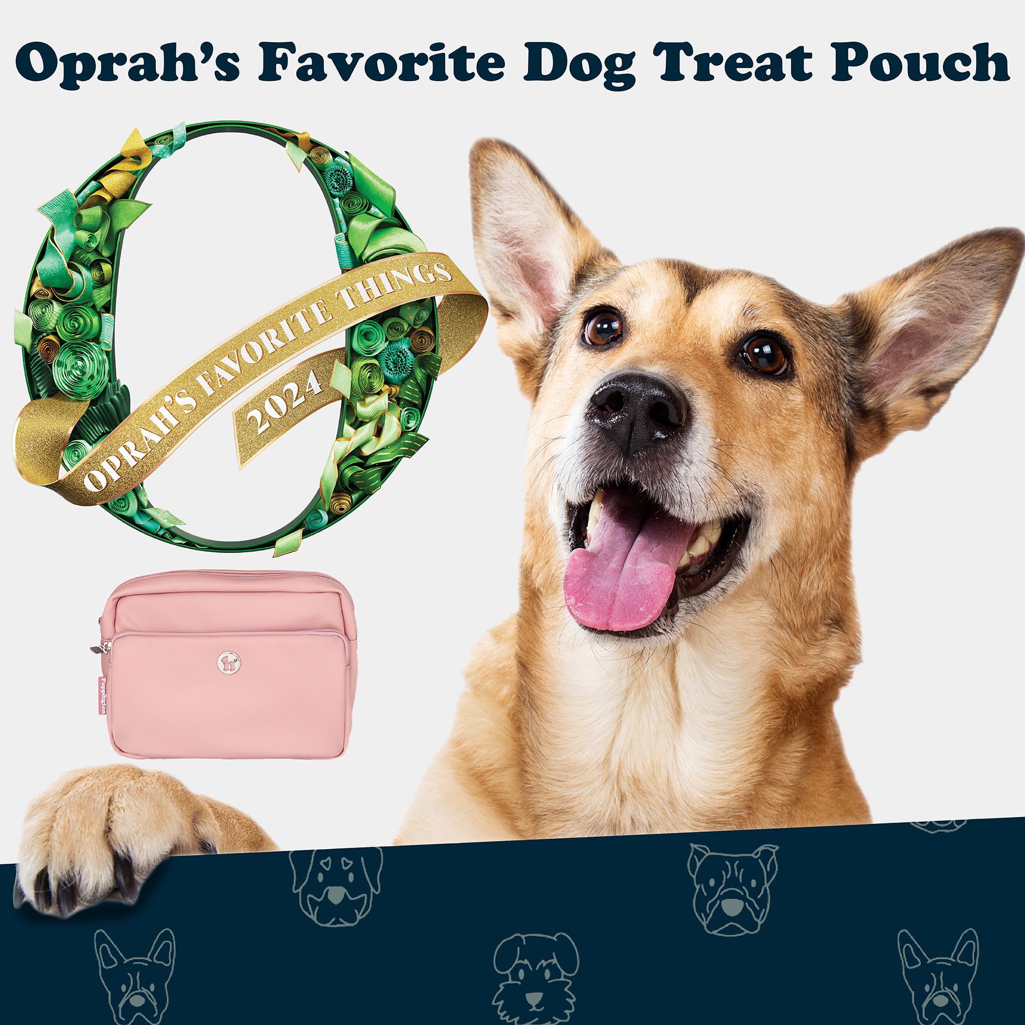 Puppington built-in poop bag dispenser keeps bags accessible during walks.