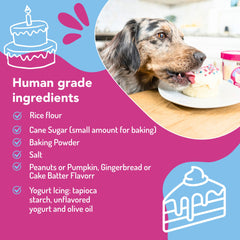 Puppy Cake Cuppy Cake microwave-2-minutes captures the quick, warm cake moment for post-walk rewards.