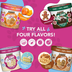 Puppy Cake Cuppy Cake water-addition step shows simple prep for at-home celebrations.