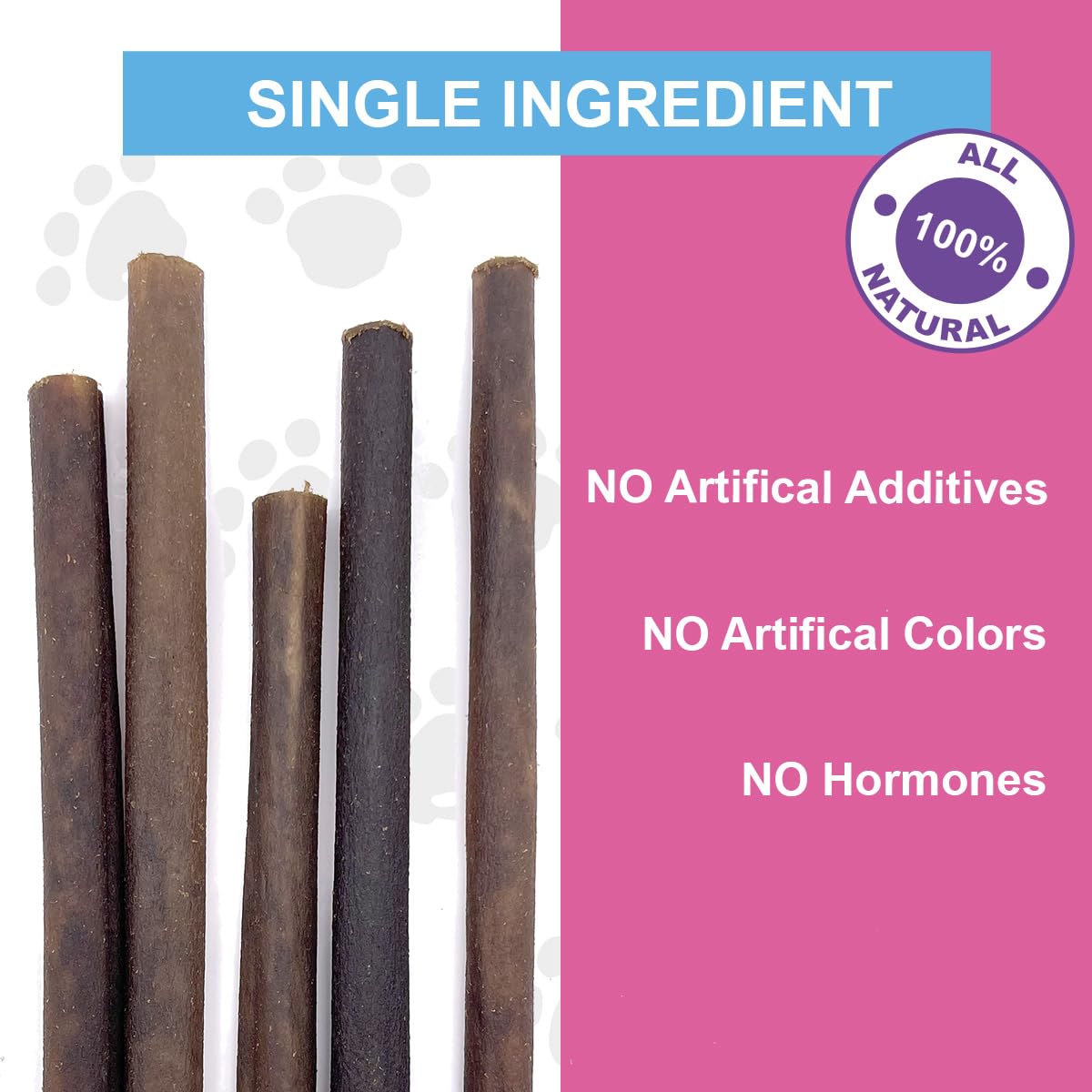 Puppy In Training beef collagen stick close up highlighting chewy texture and beef flavor