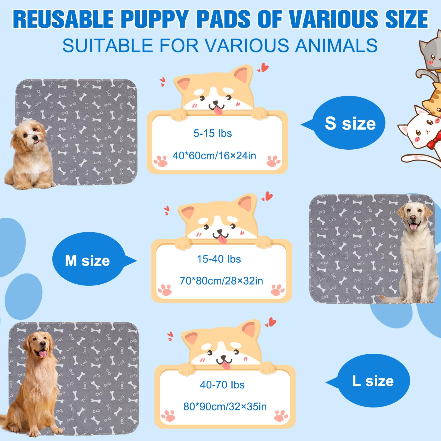 Puppy Pee Pads pheromone-infused-surface supports calmer training sessions.