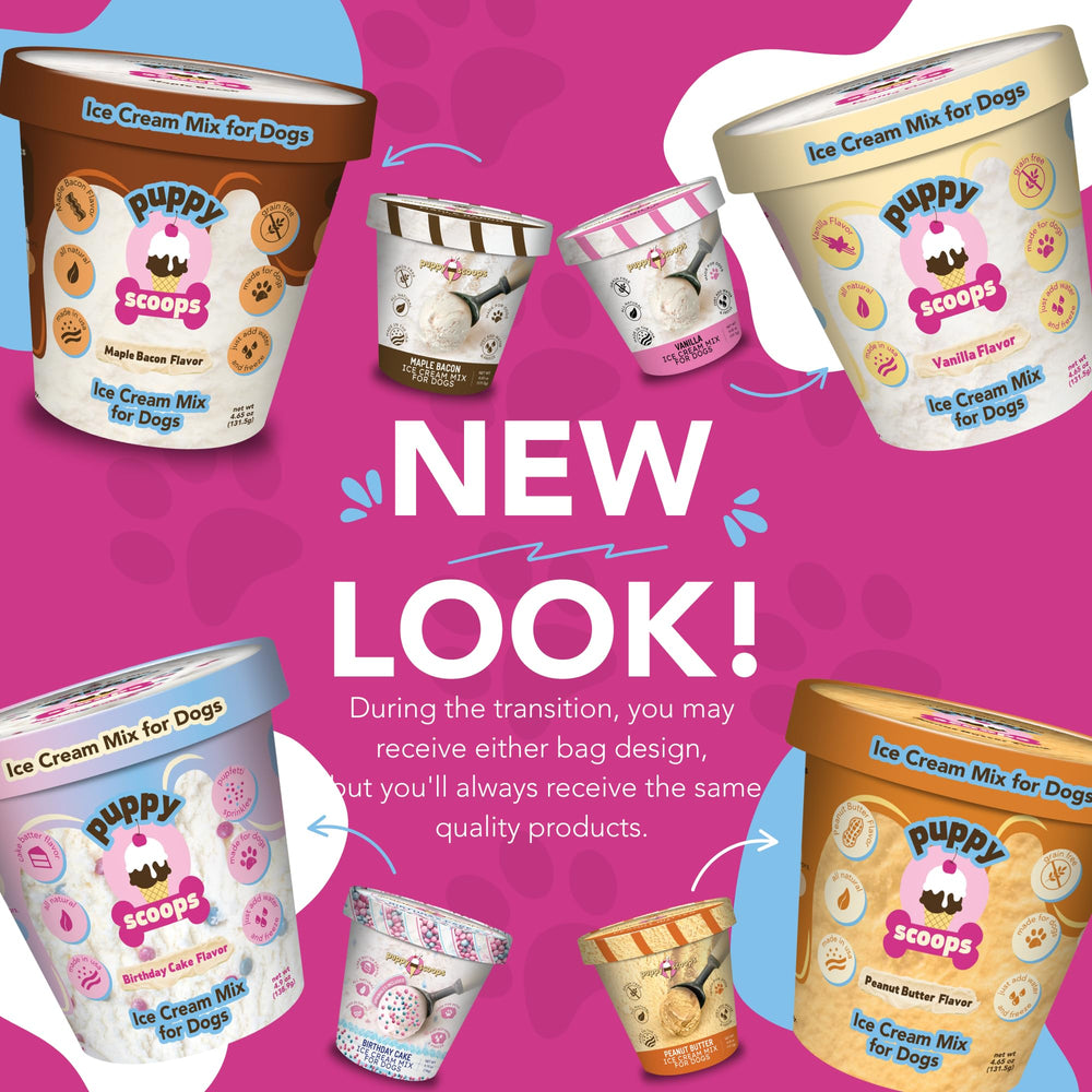 Puppy Scoops 12-ounce yield showcases ample portions for sharing