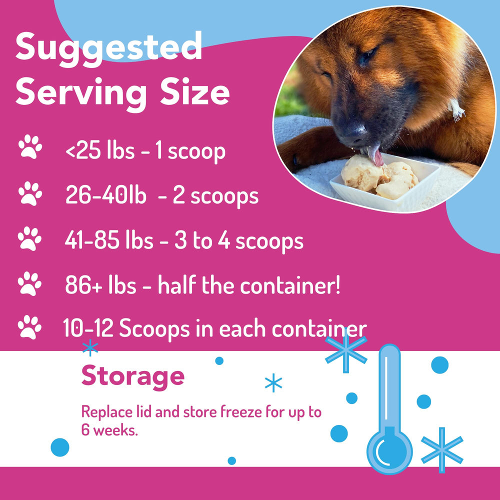 Puppy Scoops human-grade ingredients label indicating quality