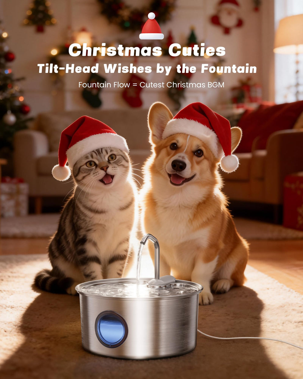 Puppyspout pump assembly detail designed for simple cleaning