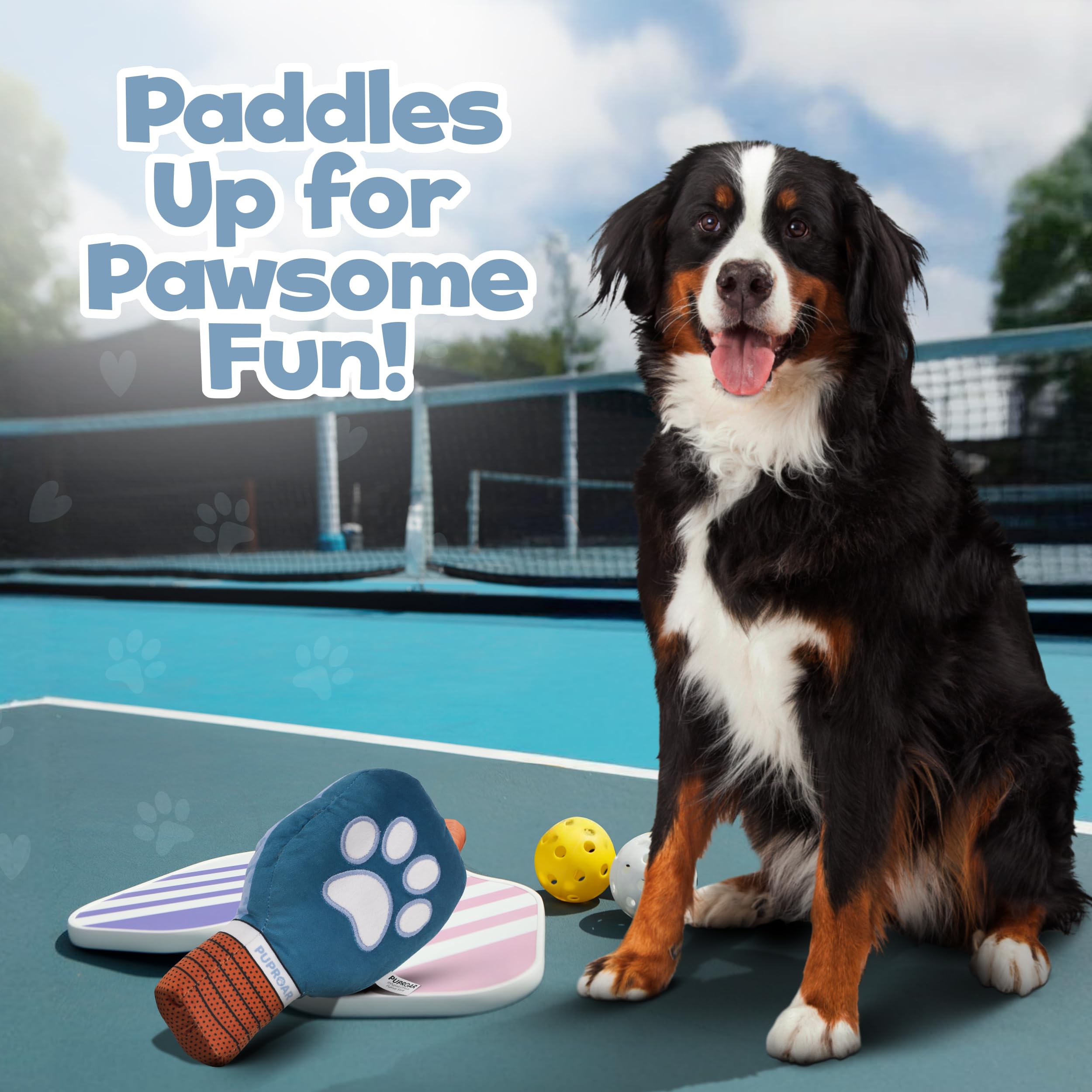 PUPROAR pickleball dog toy ideal for daily fetch and playtime.