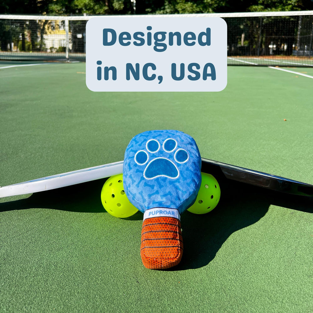 PUPROAR pickleball dog toy plush material is soft.