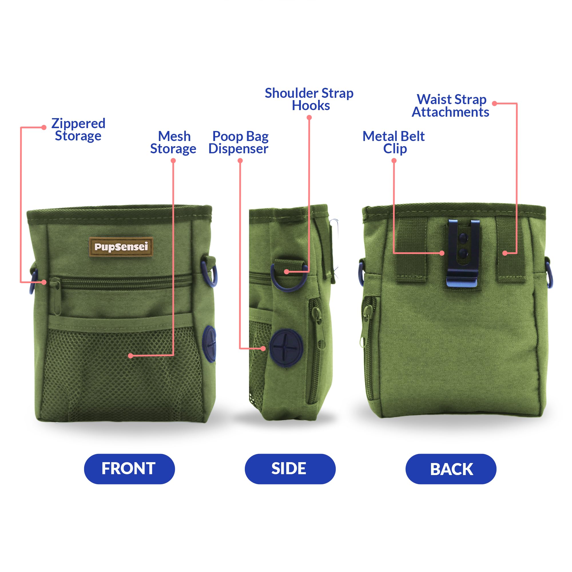 PupSensei includes a complimentary poop bag roll for immediate use