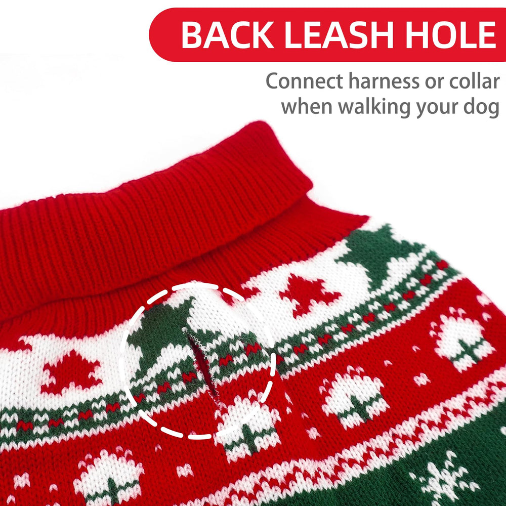 PUPTECK tree-snowflake navy sweater offers chic winter style.
