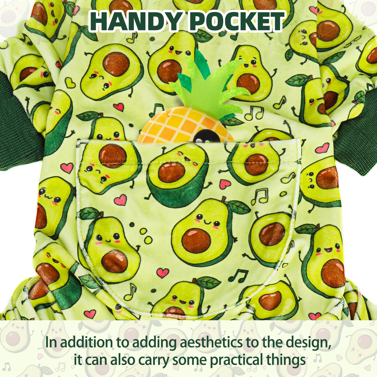 PUPTECK soft fleece dog pajamas cuffed elastic for comfortable movement.