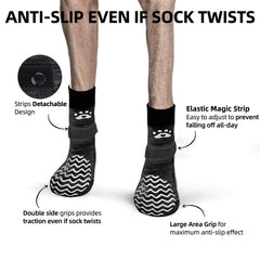 PUPTECK dog socks double grippers with durable rubber soles for better grip