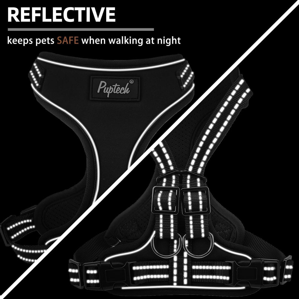PUPTECK harness small escape-proof design to reduce pulling and improve handling.