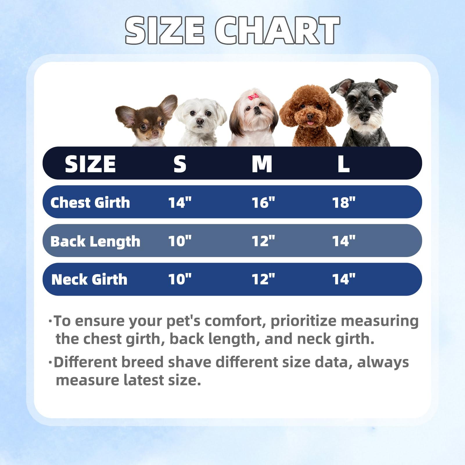 PUPTECK 3-pack fleece dog sweaters in blue for versatile daily wear.