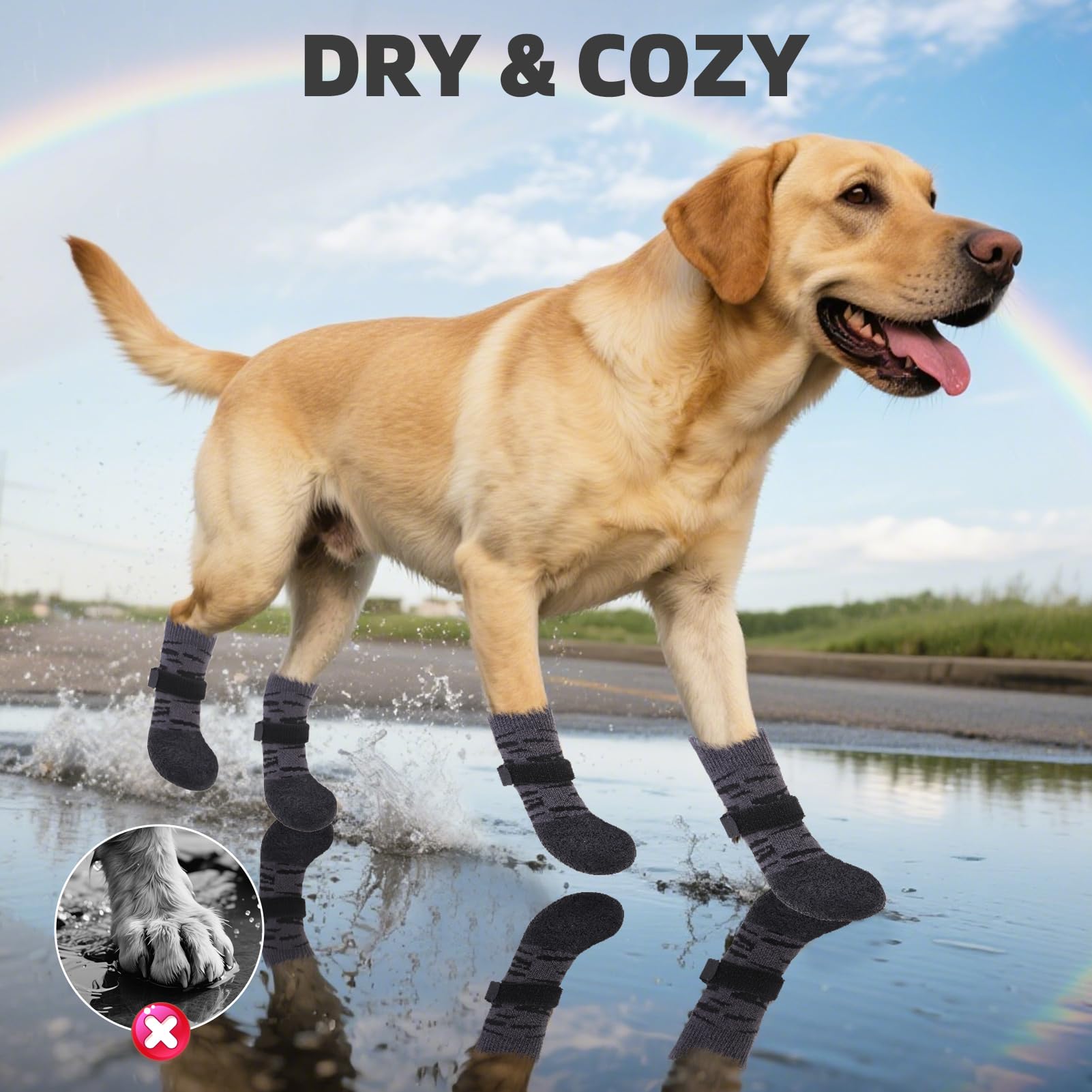 PUPTECK all-season knit upper provides soft breathable comfort.