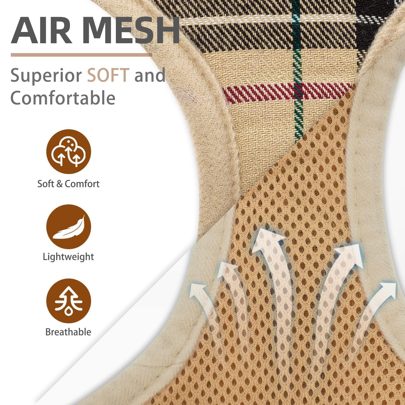 PUPTECK breathable air-mesh harness provides lightweight comfort during active play.