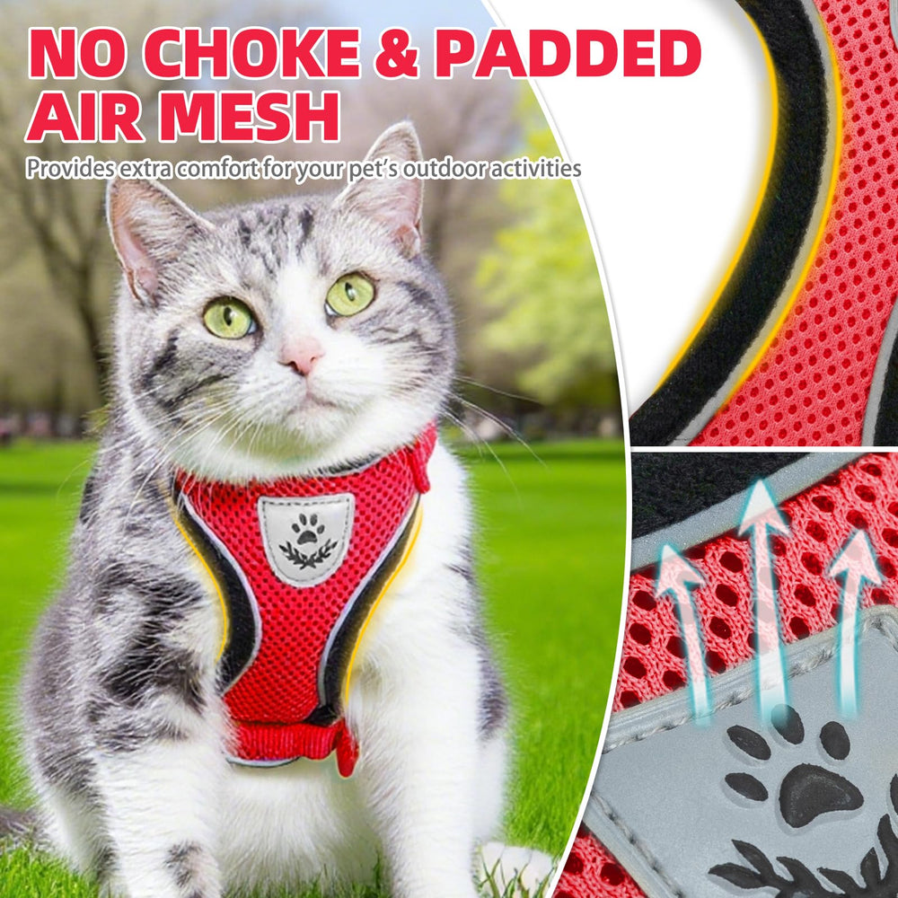 PUPTECK leash red 4.9ft length for controlled walks and safe exploration.