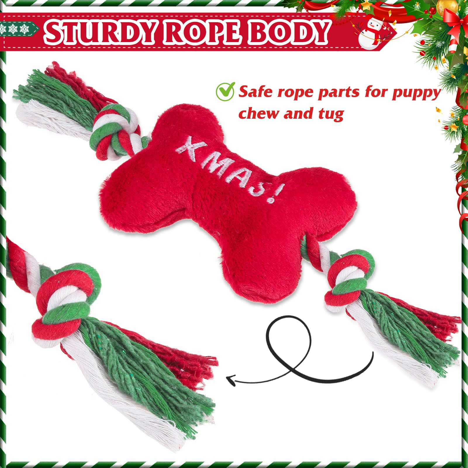 PUPTECK gift-pack packaging image showing holiday-ready dog toys