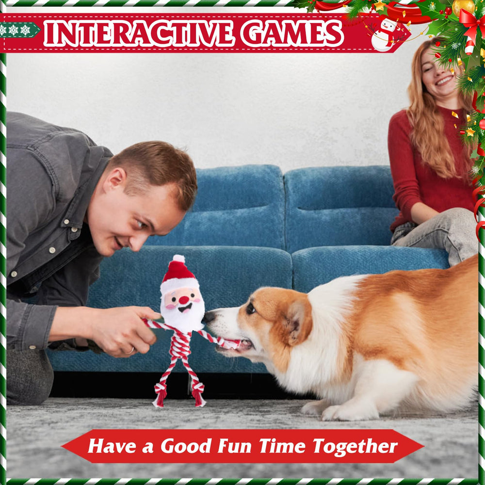 PUPTECK rope-arm tug toy encourages interactive fetch and tug sessions