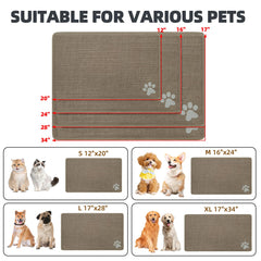 PUPTECK anti-slip back keeps the mat in place on slippery floors.
