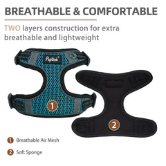 PUPTECK step-in harness design enables quick on/off