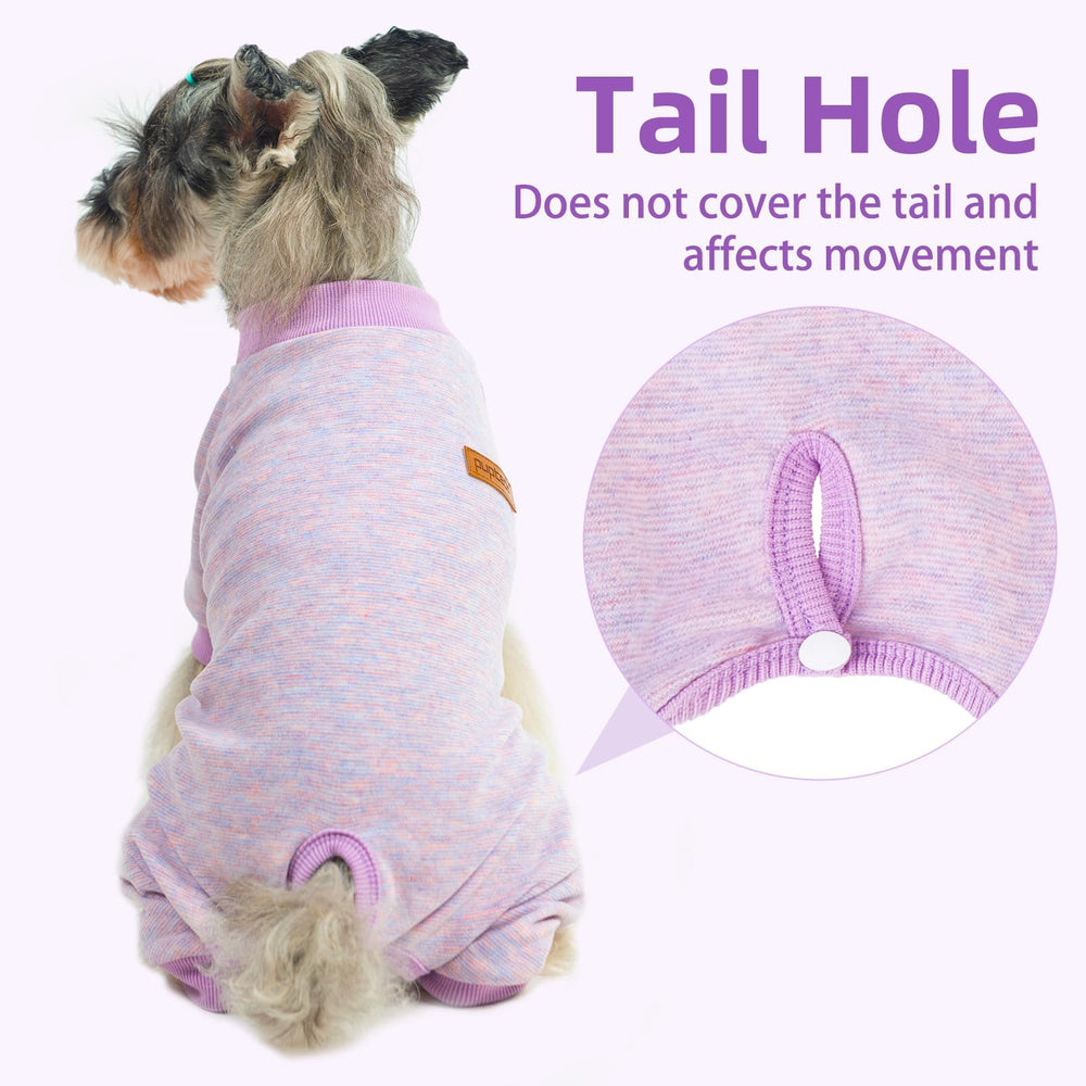 PUPTECK dog pajamas pull-on design for easy dressing