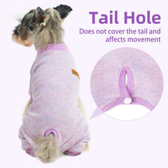 PUPTECK dog pajamas pull-on design for easy dressing